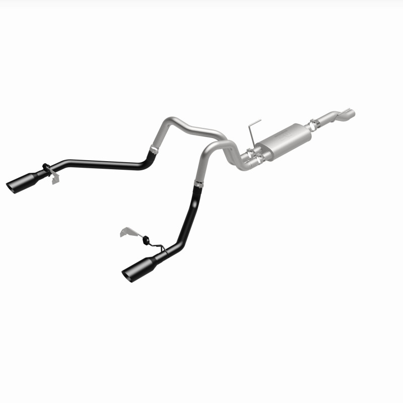 Ford F-150 Performance Exhaust - Dual-Split Rear Exit - Magnaflow - Street Series Cat-Back - Black - `21-`25