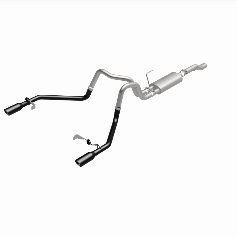 Ford F-150 Performance Exhaust - Dual-Split Rear Exit - Magnaflow - Street Series Cat-Back - Black - `21-`25