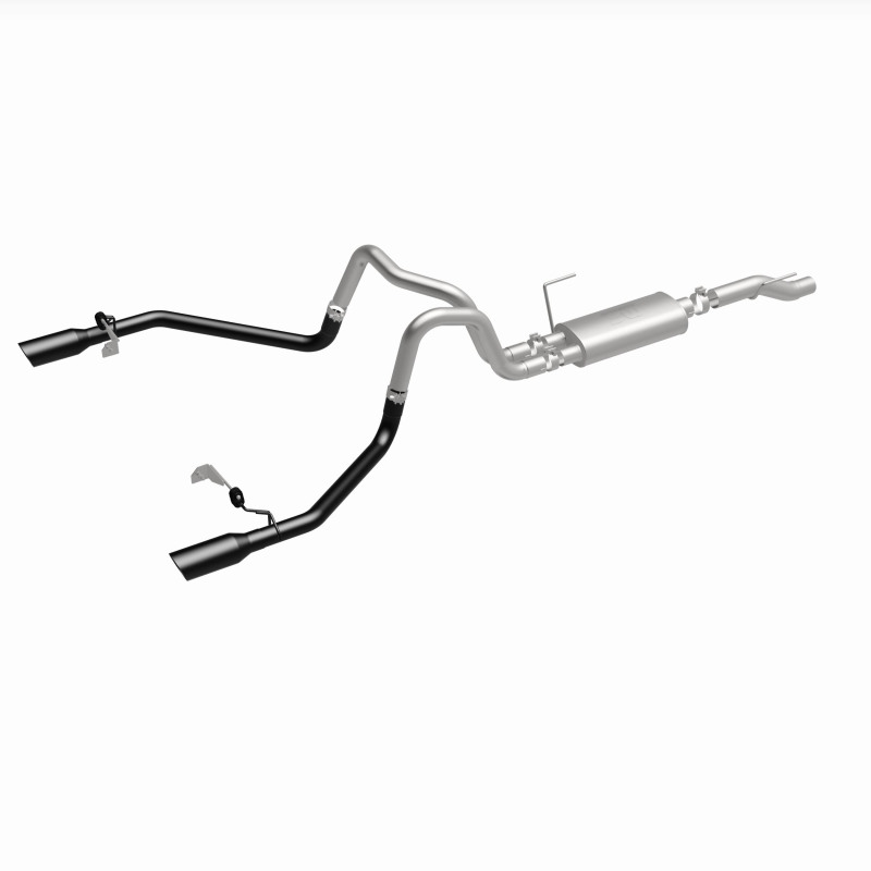 Ford F-150 Performance Exhaust - Dual-Split Rear Exit - Magnaflow - Street Series Cat-Back - Black - `21-`25