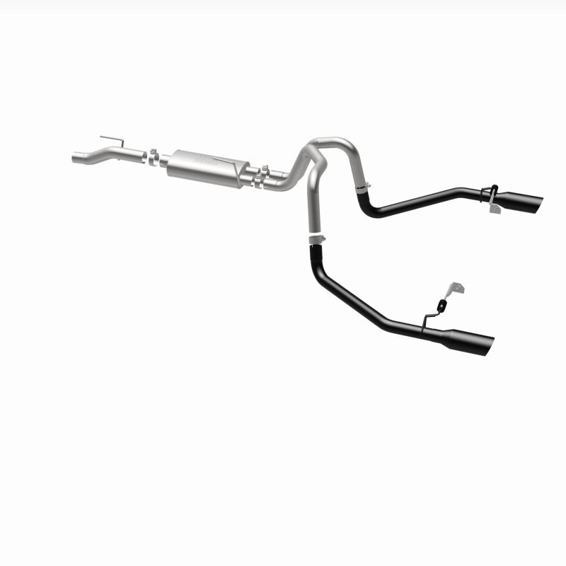Ford F-150 Performance Exhaust - Dual-Split Rear Exit - Magnaflow - Street Series Cat-Back - Black - `21-`25