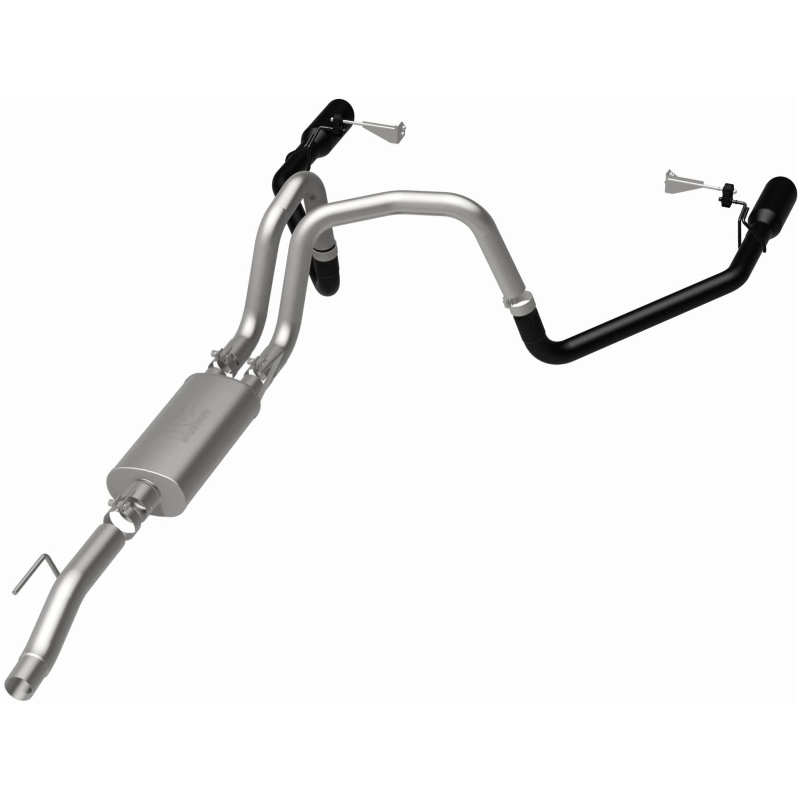 Ford F-150 Performance Exhaust - Dual-Split Rear Exit - Magnaflow - Street Series Cat-Back - Black - `21-`25