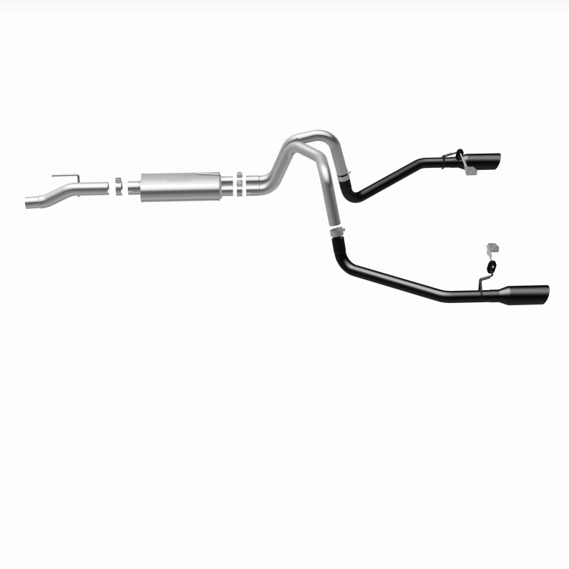 Ford F-150 Performance Exhaust - Dual-Split Rear Exit - Magnaflow - Street Series Cat-Back - Black - `21-`25