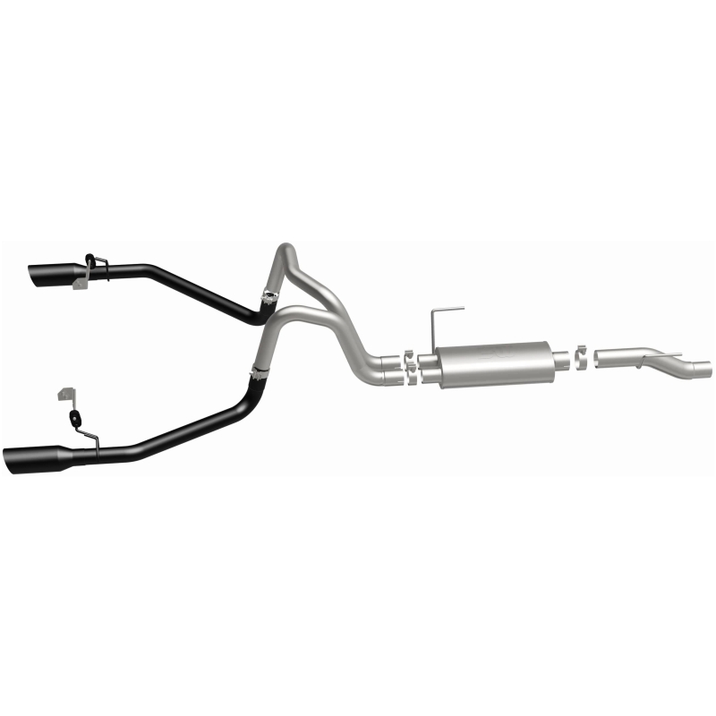 Ford F-150 Performance Exhaust - Dual-Split Rear Exit - Magnaflow - Street Series Cat-Back - Black - `21-`25
