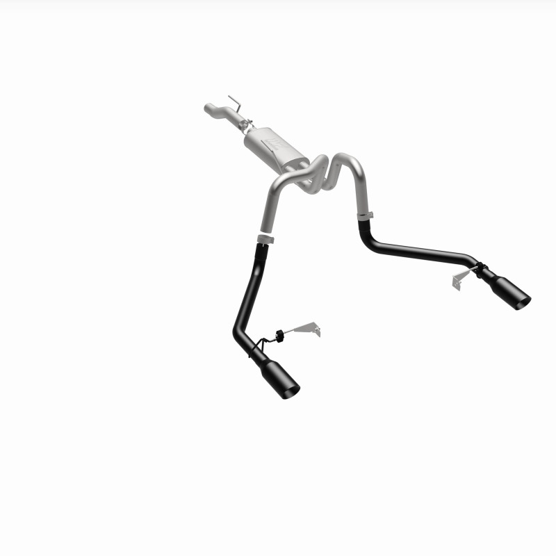 Ford F-150 Performance Exhaust - Dual-Split Rear Exit - Magnaflow - Street Series Cat-Back - Black - `21-`25