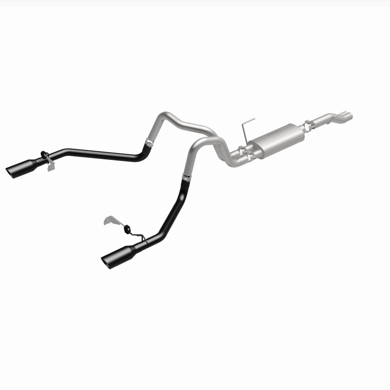 Ford F-150 Performance Exhaust - Dual-Split Rear Exit - Magnaflow - Street Series Cat-Back - Black - `21-`25