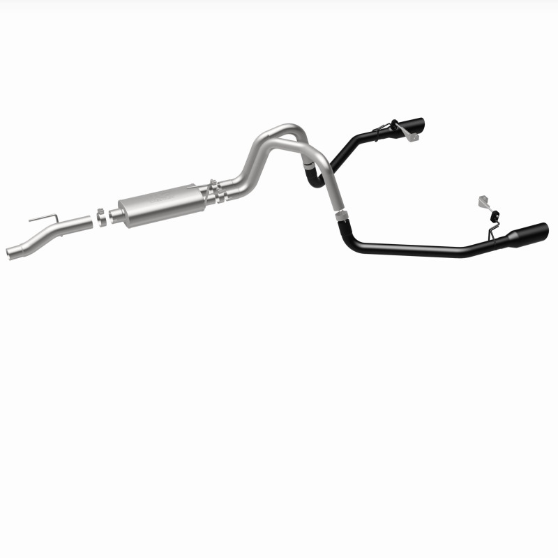 Ford F-150 Performance Exhaust - Dual-Split Rear Exit - Magnaflow - Street Series Cat-Back - Black - `21-`25