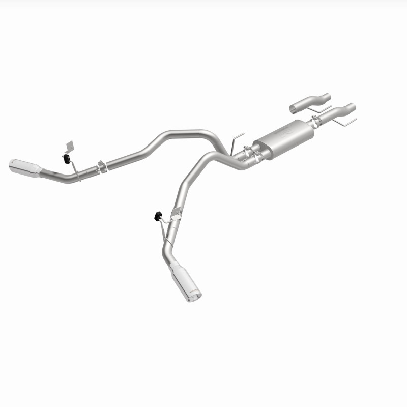 Ford F-150 Performance Exhaust - Rear - Magnaflow - Street Series Cat Back, Dual Tips - Polished - `15-`25