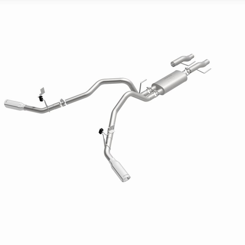 Ford F-150 Performance Exhaust - Rear - Magnaflow - Street Series Cat Back, Dual Tips - Polished - `15-`25