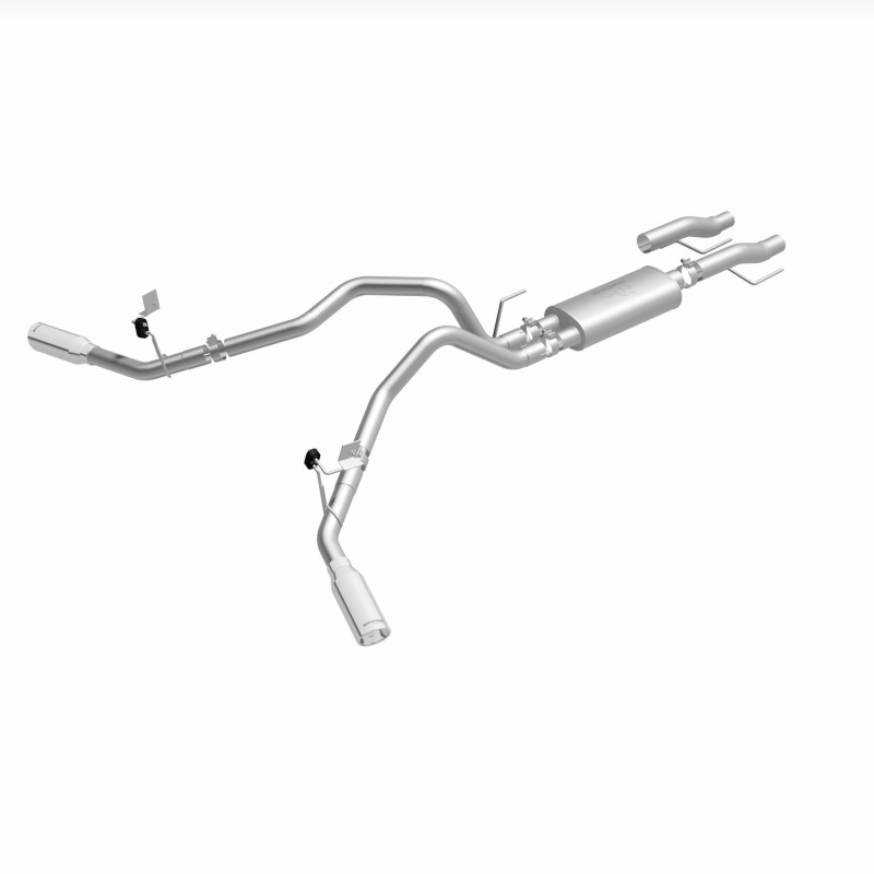 Ford F-150 Performance Exhaust - Rear - Magnaflow - Street Series Cat Back, Dual Tips - Polished - `15-`25