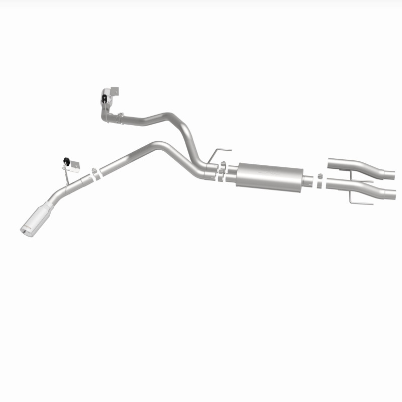 Ford F-150 Performance Exhaust - Rear - Magnaflow - Street Series Cat Back, Dual Tips - Polished - `15-`25