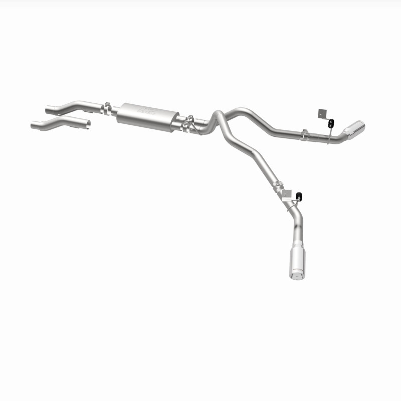 Ford F-150 Performance Exhaust - Rear - Magnaflow - Street Series Cat Back, Dual Tips - Polished - `15-`25