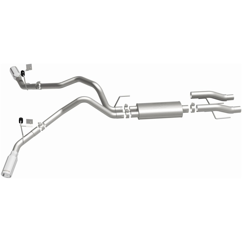 Ford F-150 Performance Exhaust - Rear - Magnaflow - Street Series Cat Back, Dual Tips - Polished - `15-`25