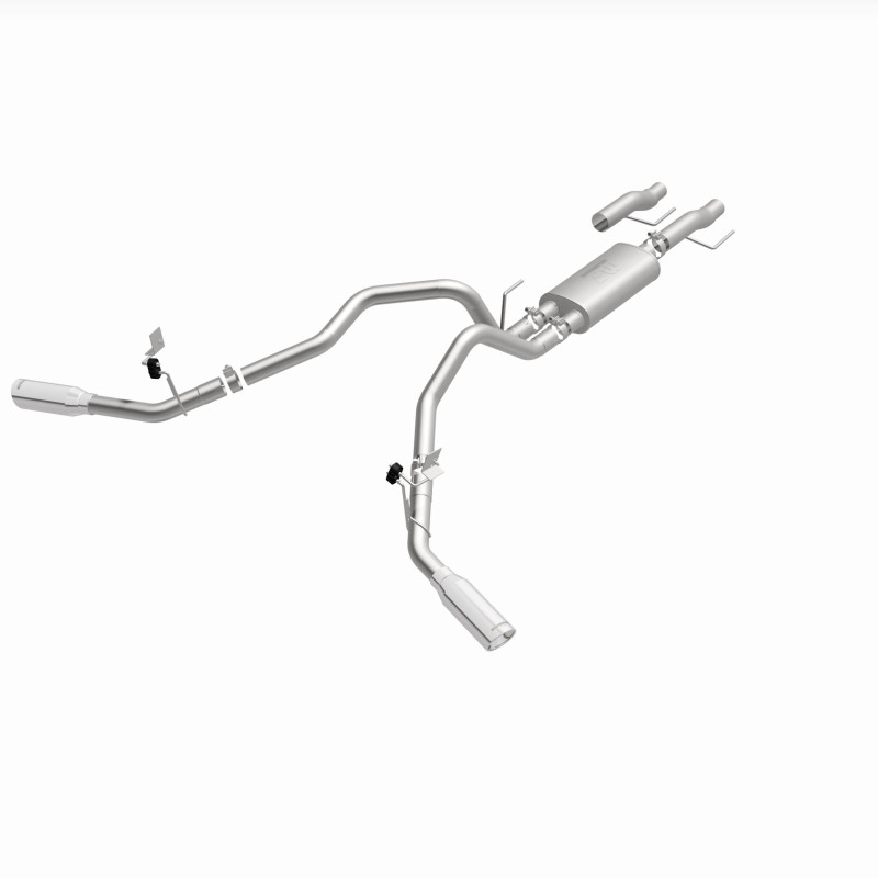 Ford F-150 Performance Exhaust - Rear - Magnaflow - Street Series Cat Back, Dual Tips - Polished - `15-`25