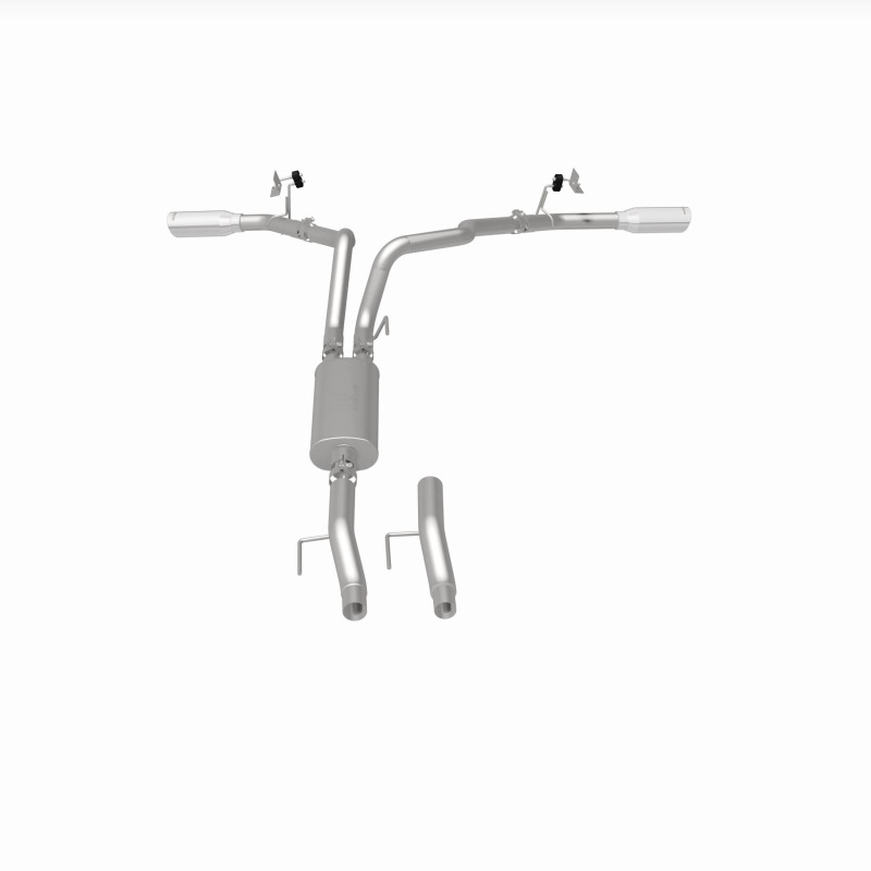 Ford F-150 Performance Exhaust - Rear - Magnaflow - Street Series Cat Back, Dual Tips - Polished - `15-`25