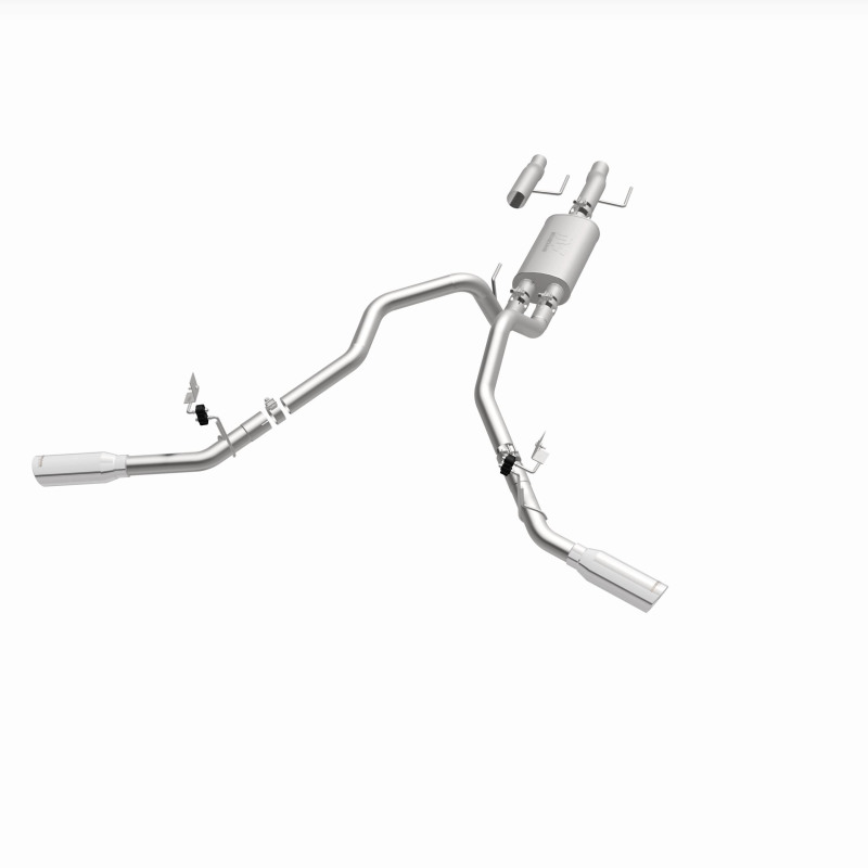 Ford F-150 Performance Exhaust - Rear - Magnaflow - Street Series Cat Back, Dual Tips - Polished - `15-`25