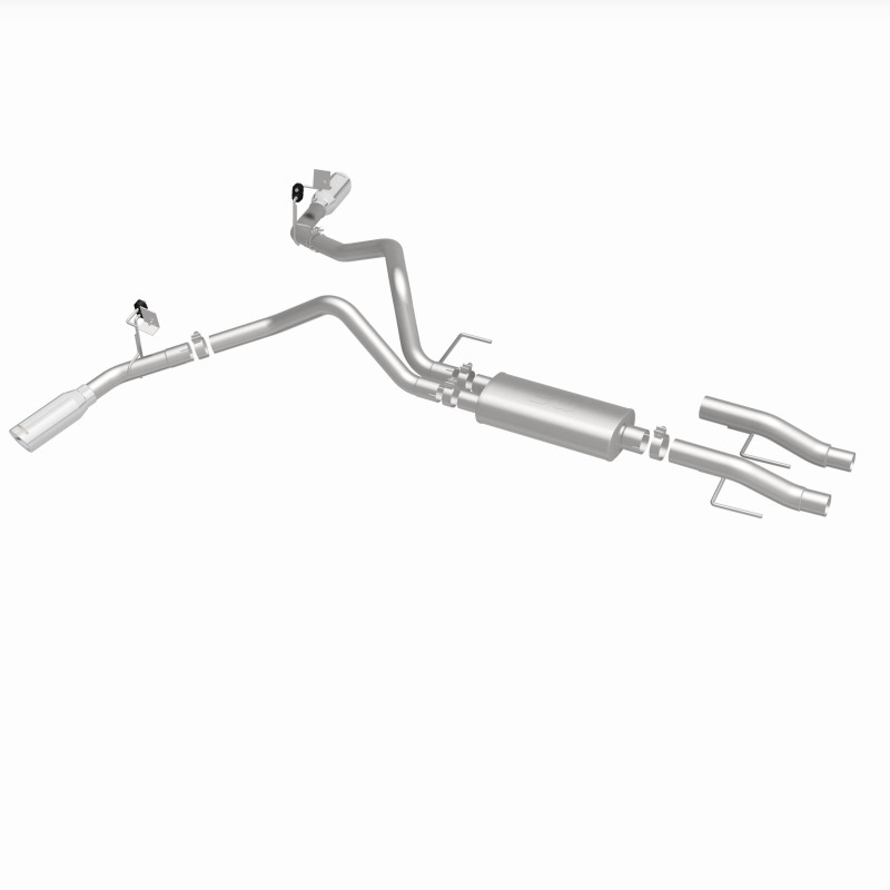 Ford F-150 Performance Exhaust - Rear - Magnaflow - Street Series Cat Back, Dual Tips - Polished - `15-`25