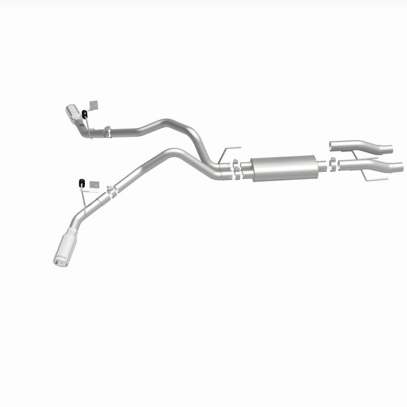 Ford F-150 Performance Exhaust - Rear - Magnaflow - Street Series Cat Back, Dual Tips - Polished - `15-`25