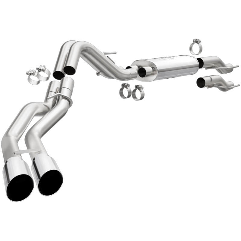 Ford F-150 Performance Exhaust - Rear Exit - Magnaflow - Street Series Cat-Back - Polished - `15-`23