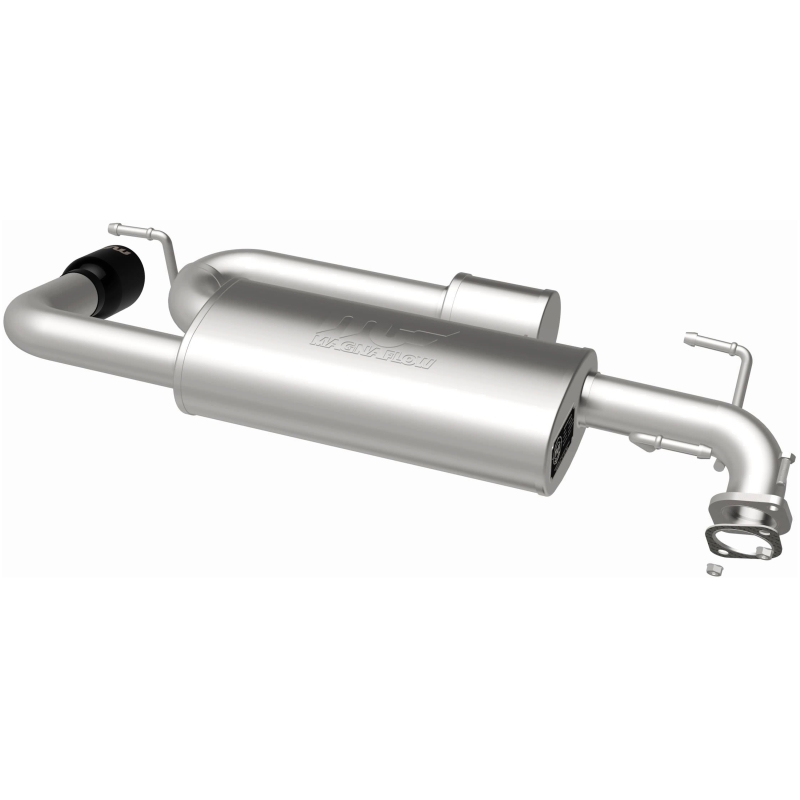 Subaru XV Crosstrek Performance Exhaust - Single Passenger Side Rear Exit - Magnaflow - Axle Back with No Drone Technology (NDT) - Black Chrome - `18-`23