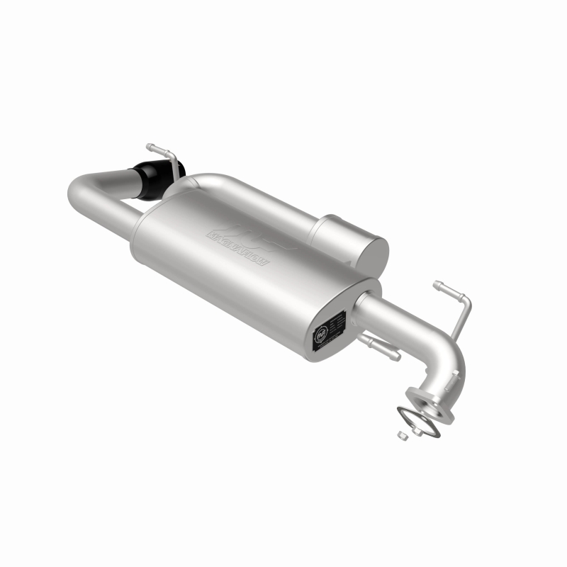 Subaru XV Crosstrek Performance Exhaust - Single Passenger Side Rear Exit - Magnaflow - Axle Back with No Drone Technology (NDT) - Black Chrome - `18-`23