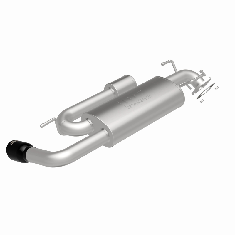 Subaru XV Crosstrek Performance Exhaust - Single Passenger Side Rear Exit - Magnaflow - Axle Back with No Drone Technology (NDT) - Black Chrome - `18-`23