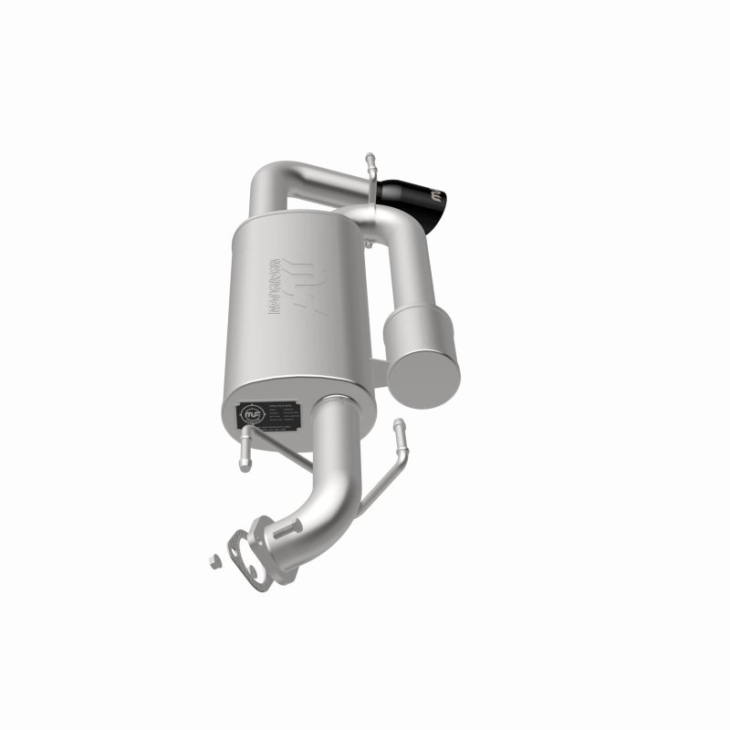 Subaru XV Crosstrek Performance Exhaust - Single Passenger Side Rear Exit - Magnaflow - Axle Back with No Drone Technology (NDT) - Black Chrome - `18-`23