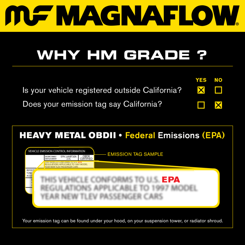 Volkswagen Passat Catalytic Converter - Magnaflow - Direct Fit - `02-`04