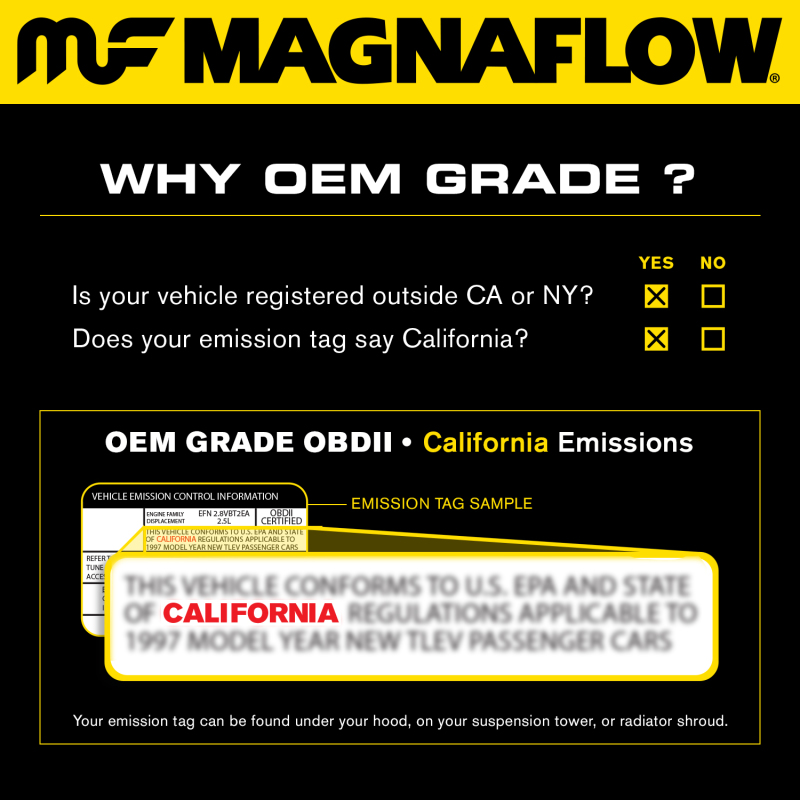 Kia Rondo Performance Exhaust - Magnaflow - Direct Fit - `07-`10