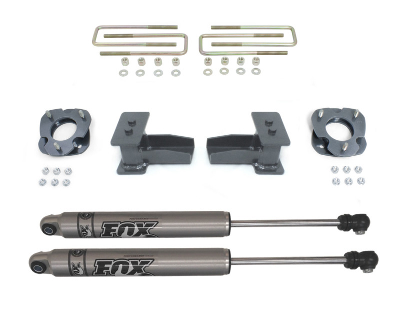 Ford F-150 Suspension Lift Kit - Rear - Maxtrac - 4 in. Rear, 2.5 in. Strut Spacers, 1 in. Lift Shackle, 4 in. Lift Blocks, Fox Rear Shocks - `09-`13 Ford F-150 Suspension Lift Kit - Rear - Maxtrac - 4 in. Rear, 2.5 in. Strut Spacers, 1 in. Lift Shackle, 4 in. Lift Blocks, Fox Rear Shocks - `09-`13