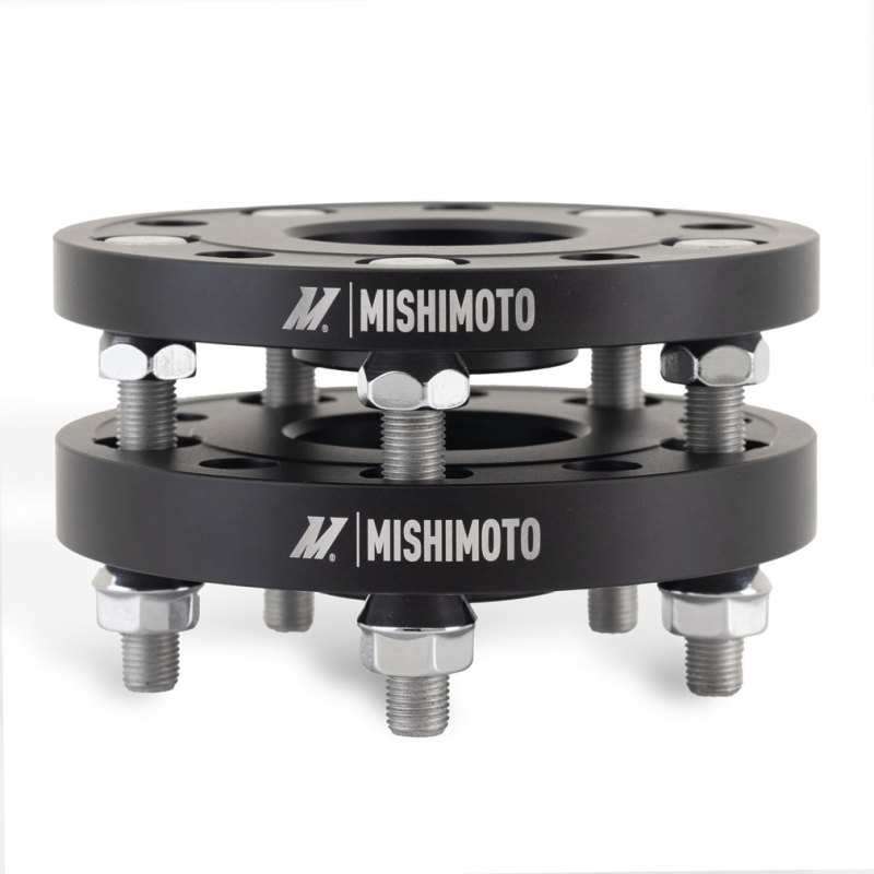 Tesla Model 3 Wheel Spacers - Front + Rear - Mishimoto - Staggered 20mm + 25mm - Black - `17-`23