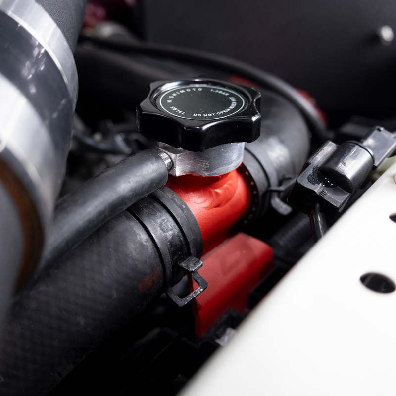 Mitsubishi Lancer Coolant Fill Neck - Mishimoto - MMFN-EVO-BK - Black - `08-`15