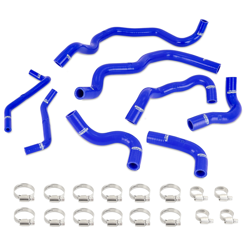 Infiniti Q60 Silicone Hose Kit - Mishimoto - Ancillary Coolant Hose Kit - Blue - `16-`24