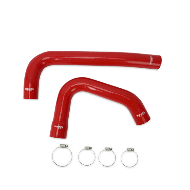 Dodge Ram Radiator Coolant Hose Kit - Upper and Lower - Mishimoto - Silicone - Red - `15-`18