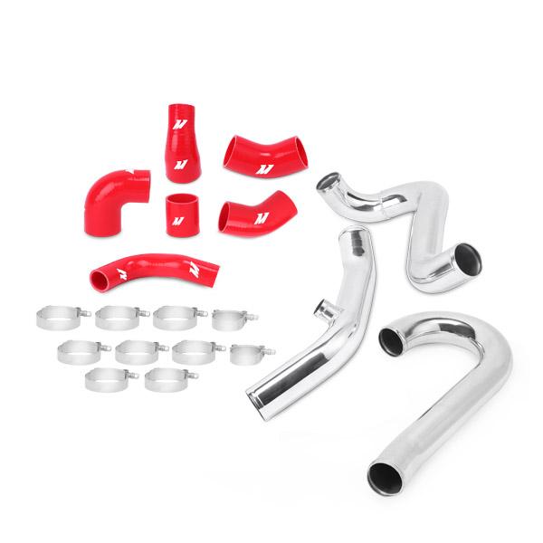 Chevrolet Silverado 3500 Intercooler Pipe and Boot Kit - Cold Side - Mishimoto - DuraCore Technology + Constant-Tension T-bolt Clamps - Polished - `06-`07