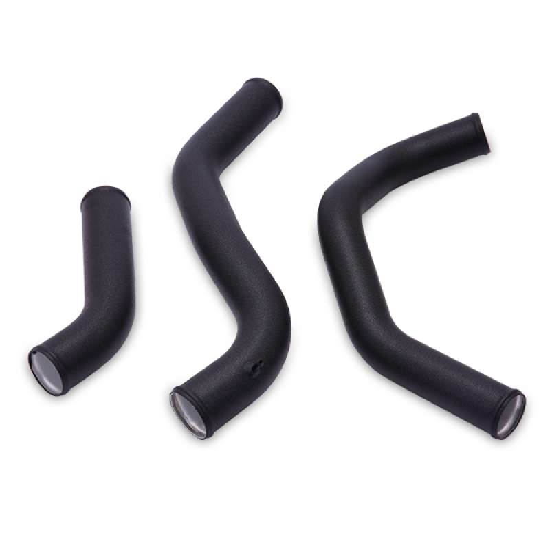 Ford F-150 Intercooler Kit - Mishimoto - Wrinkle Black with Pipes - Wrinkle Black - `11-`14