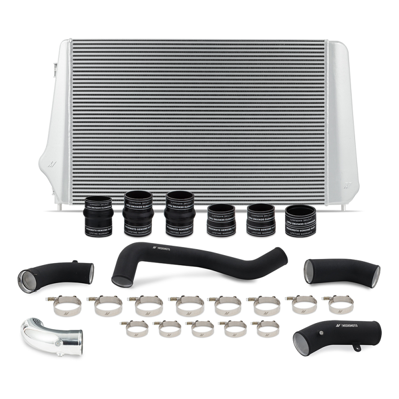 GMC HD Performance Intercooler Kit - Mishimoto - WBK Pipes - Silver - `17-`19 GMC HD Performance Intercooler Kit - Mishimoto - WBK Pipes - Silver - `17-`19