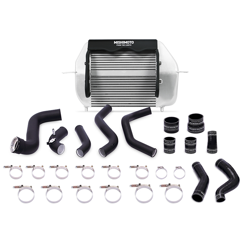 Ford F-150 EcoBoost Performance Intercooler Kit - Mishimoto - Silver Intercooler w/ Black Pipes - Silver - `11-`14