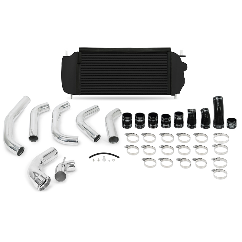Ford F-150 Performance Intercooler Kit - Mishimoto - Black Intercooler, Polished Pipes - `15-`16