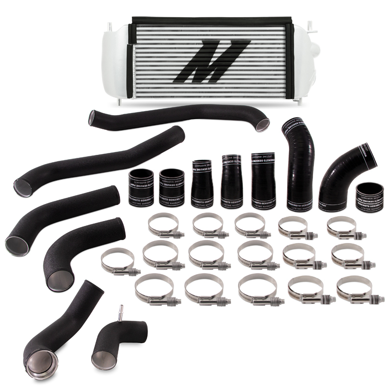 Ford F-150 Intercooler Kit - Mishimoto - Performance - Silver Cooler Black Pipes - `17-`21