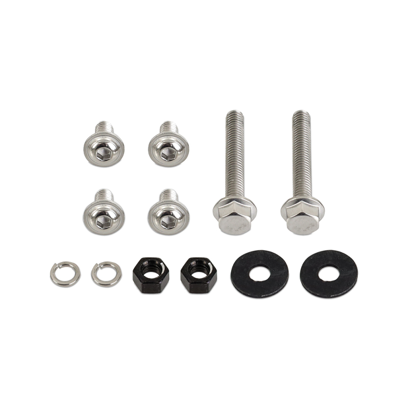 Ford F-150 Tow Hook License Plate Relocation Bracket - Mishimoto - 4mm-thick Powder Coated Steel - Semi-gloss black - `15-`27