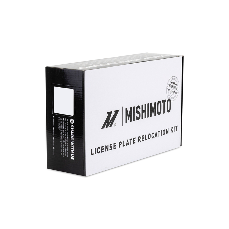 Ford F-350 License Plate Relocation Kit - Front - Mishimoto - MMLP-F2D-11 - Black - `11-`27
