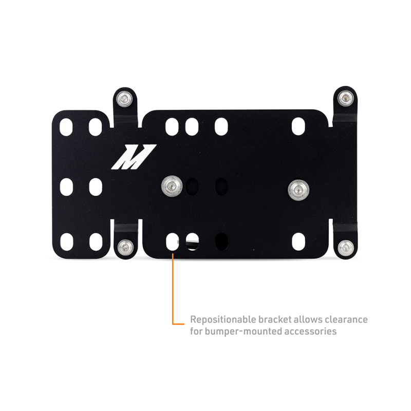 Ford F-350 License Plate Relocation Kit - Front - Mishimoto - MMLP-F2D-11 - Black - `11-`27