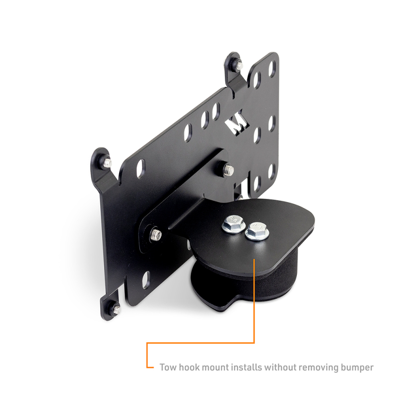 Ford F-350 License Plate Relocation Kit - Front - Mishimoto - MMLP-F2D-11 - Black - `11-`27