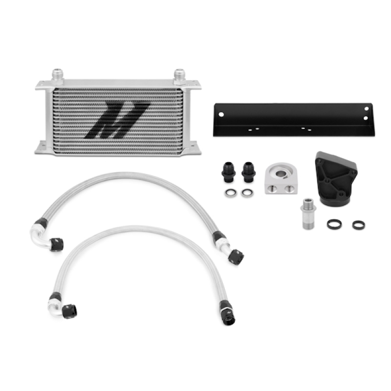 Hyundai Genesis Coupe Oil Cooler Kit - Mishimoto - 19-row Thermostatic - Stealth Black or Silver - `10-`12 Hyundai Genesis Coupe Oil Cooler Kit - Mishimoto - 19-row Thermostatic - Stealth Black or Silver - `10-`12