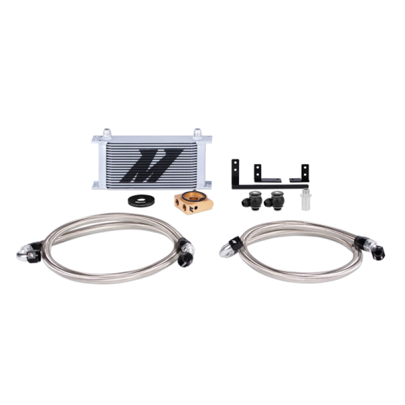 Mazda Miata Oil Cooler Kit - Mishimoto - Thermostatic - Silver - `16-`18