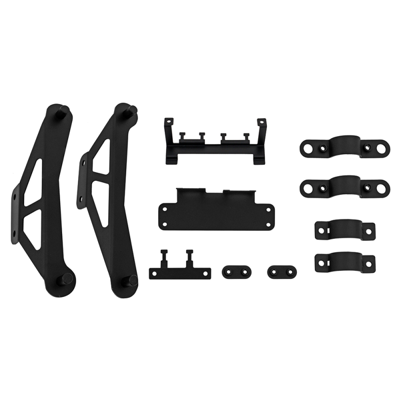 Polaris RZR XP Turbo Radiator Relocation Kit - Rear - Mishimoto - Aluminum, Dual Pass - `16-`27
