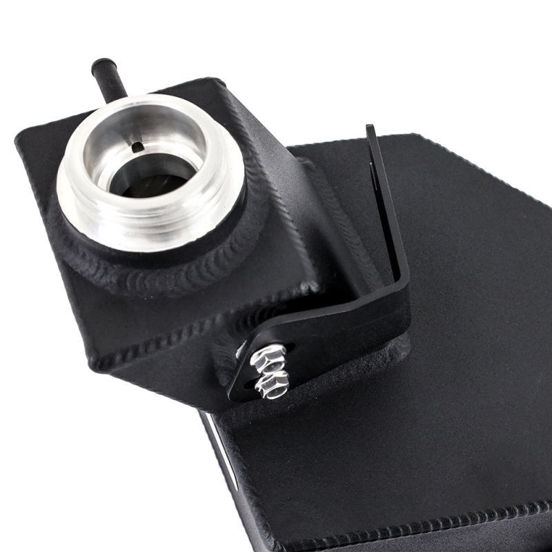 Ram Cummins Engine Coolant Reservoir - Mishimoto - Aluminum Degas Tank - Black - `13-`18