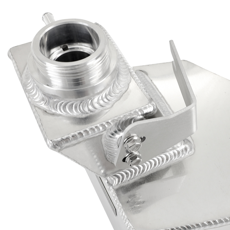 RAM 2500/3500 Coolant Reservoir - Mishimoto - Aluminum Degas Tank - Natural - `13-`18