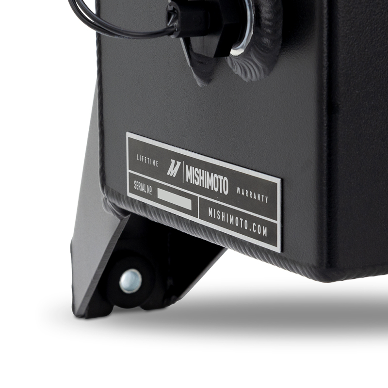 Ram Cummins Coolant Reservoir - Mishimoto - Aluminum Degas Tank - Black - `19-`27