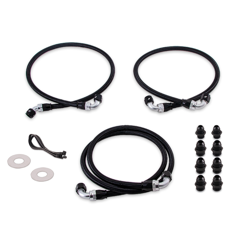 GMC Duramax Transmission Cooler Line Kit - Mishimoto - PTFE Line, High-Strength Nylon Braid - `06-`10 GMC Duramax Transmission Cooler Line Kit - Mishimoto - PTFE Line, High-Strength Nylon Braid - `06-`10